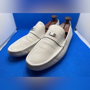 GUCCI Driving Shoes Mocasins 11G 12 US White